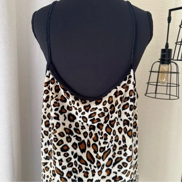 dELiA*s Leopard Velvet Mini Dress Y2K Plus Size 2X Slip Tank - Picture 6 of 7